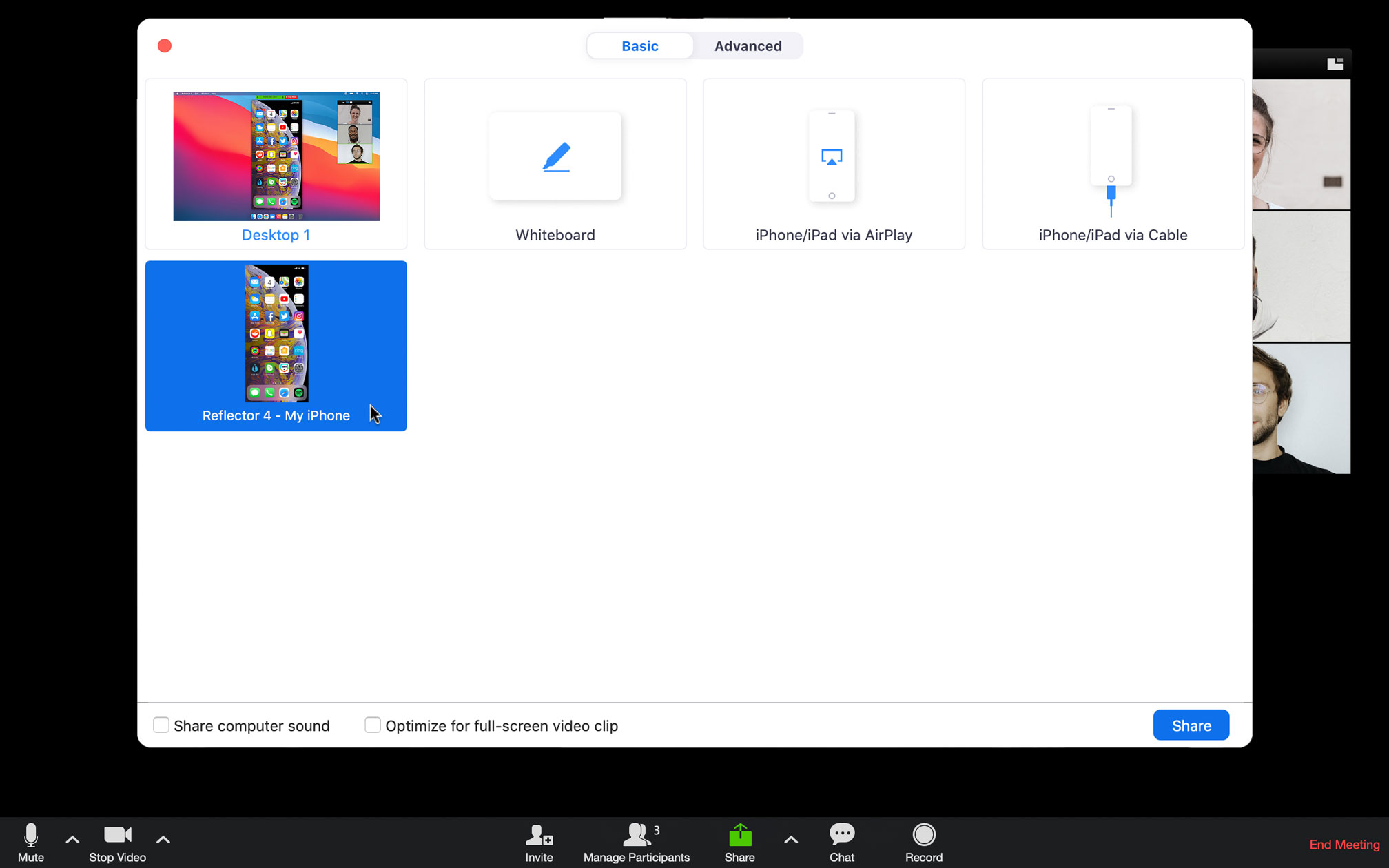 How to share screen on zoom windows